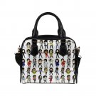 Michael Jackson Chibi Cartoon PU Leather Shoulder Handbag Bag