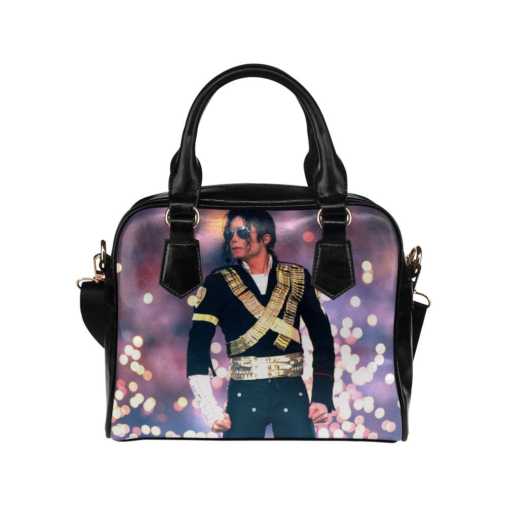 MIchael Jackson Performance PU Leather Shoulder Handbag Bag