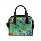 Irises Van Gogh PU Leather Shoulder Handbag Bag
