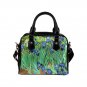 Irises Van Gogh PU Leather Shoulder Handbag Bag