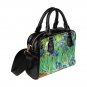 Irises Van Gogh PU Leather Shoulder Handbag Bag