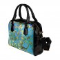 Almond Blossom Van Gogh PU Leather Shoulder Handbag Bag