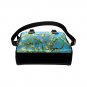 Almond Blossom Van Gogh PU Leather Shoulder Handbag Bag
