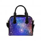 Galaxy Nebula Universe Stars PU Leather Shoulder Handbag Bag
