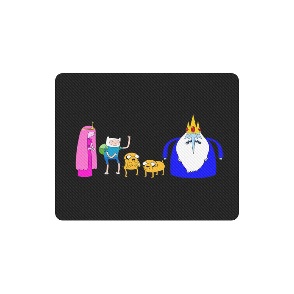 Adventure Time Cartoon Rectangle Mousepad Non Slip Neoprene