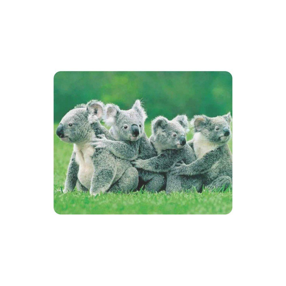Koala Family Rectangle Mousepad Non Slip Neoprene