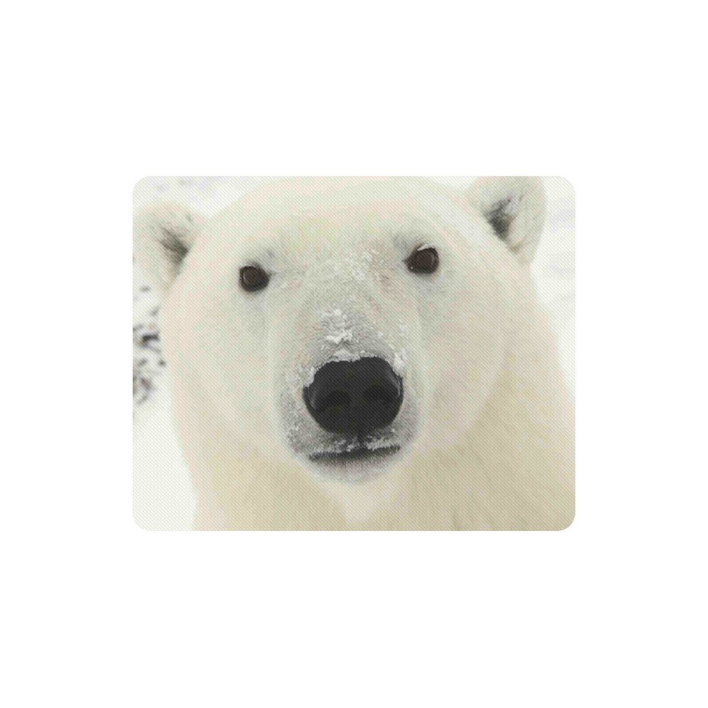 Big Polar Bear Rectangle Mousepad Non Slip Neoprene