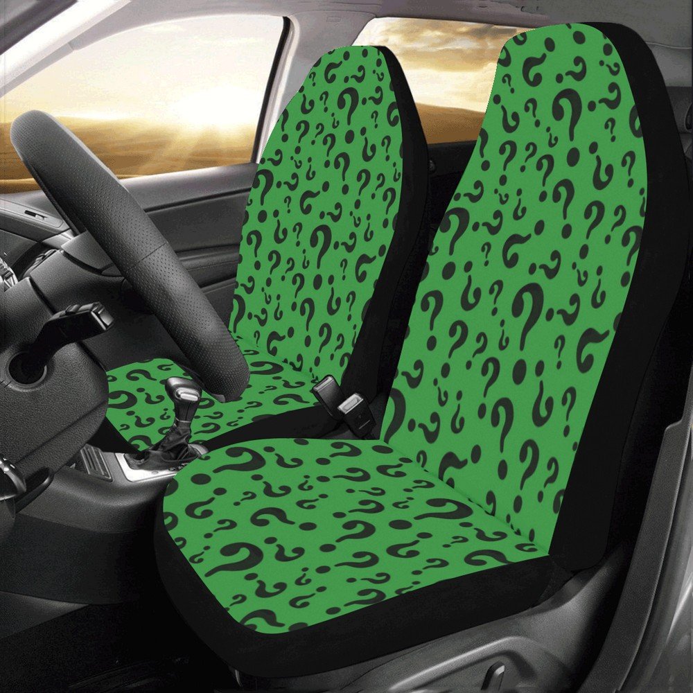 Riddle Riddler Question Mystery Car Seat Covers (Set of 2)