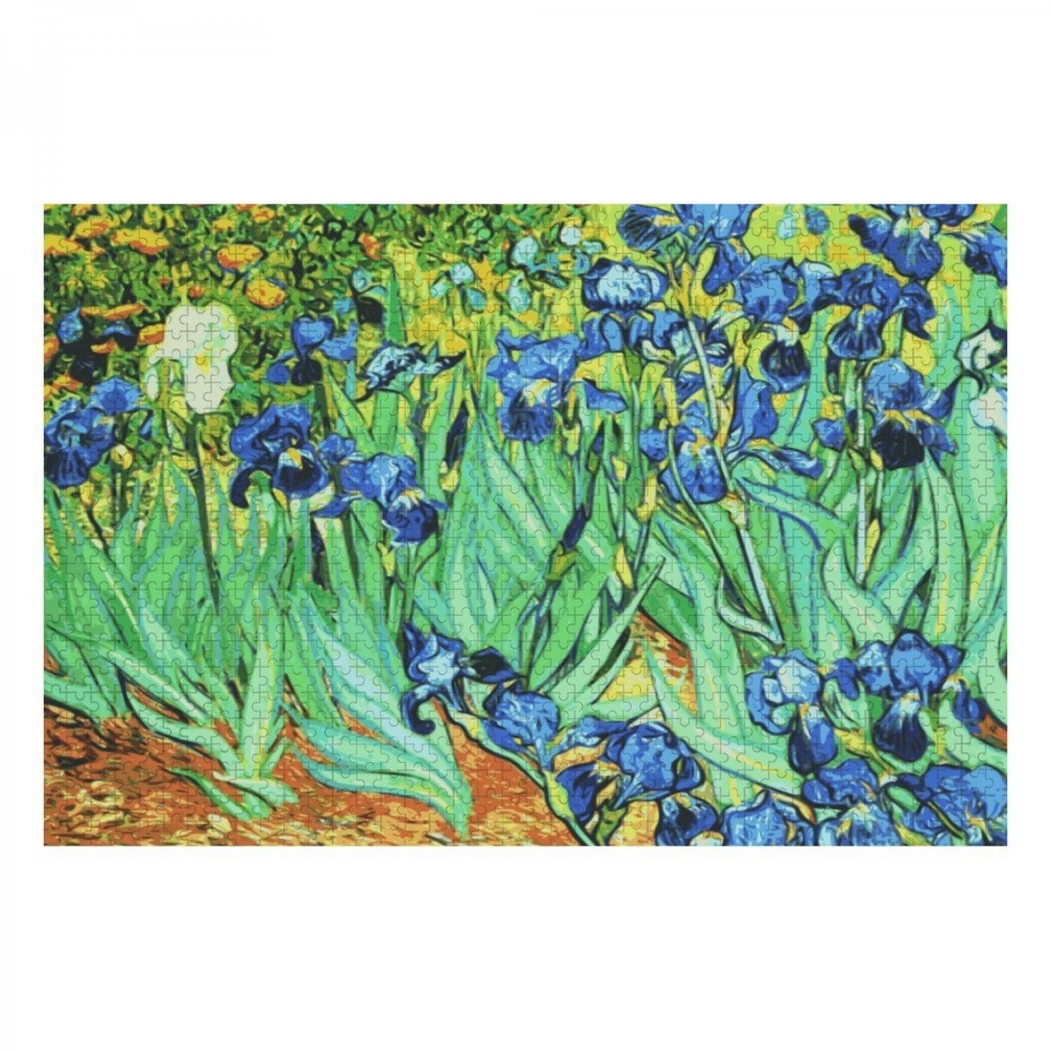 Irises Van Gogh Wooden Photo Puzzle (1000 Pieces)