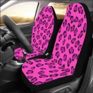 Pink Leopard Pattern Car Seat Covers (Set of 2)