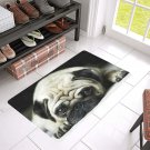 Cute Pug Dog Doormat (Rubber)