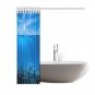 Blue Sky Ocean Coral Back Drop Shower Curtain