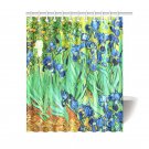 Irises Van Gogh Back Drop Shower Curtain