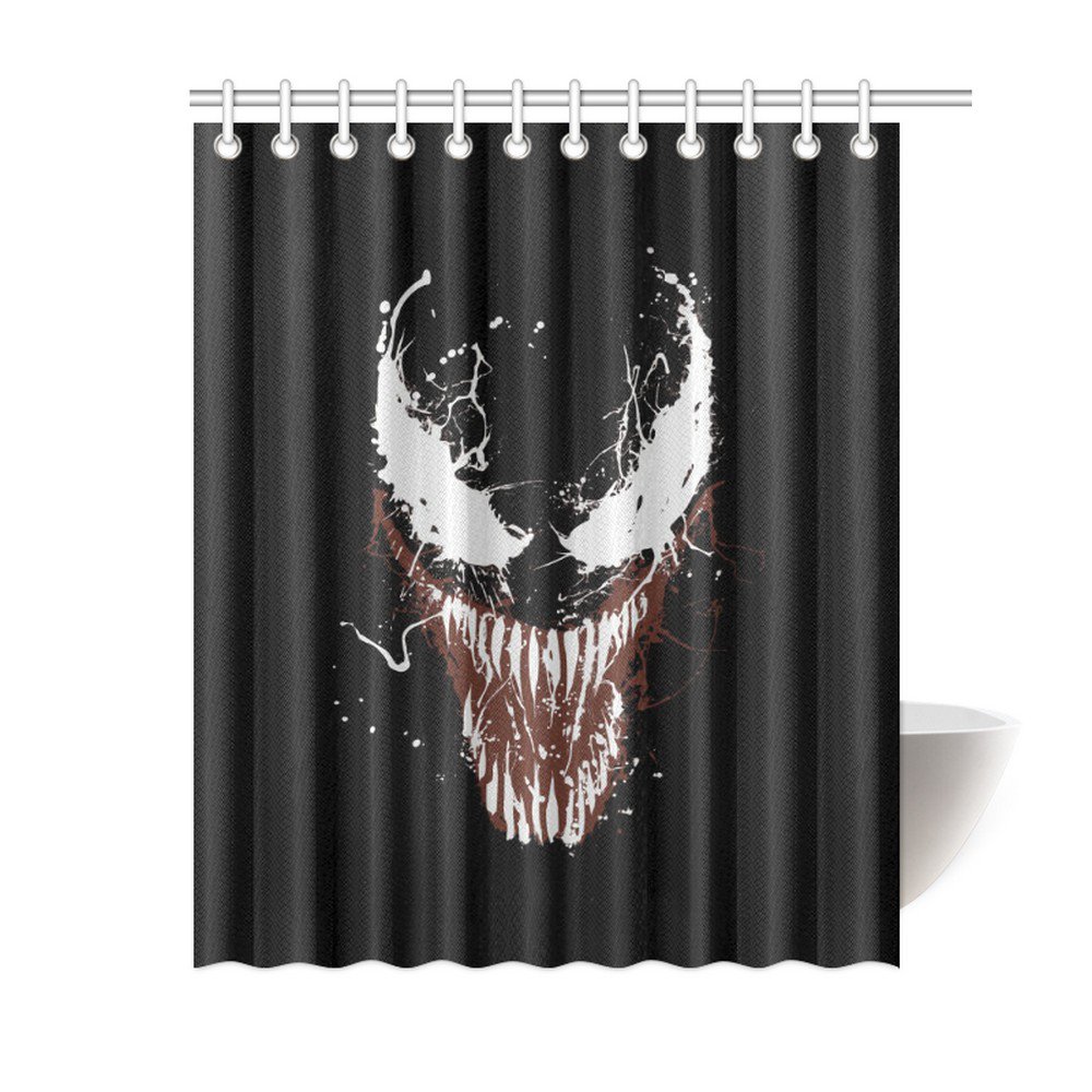 Venom Back Drop Shower Curtain