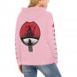 USA Size Women's PINK Itachi Uchiha Anime All Over Print Hoodie