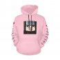 USA Size Women's PINK Itachi Uchiha Anime All Over Print Hoodie