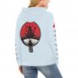 USA Size Women's BLUE PASTEL Itachi Uchiha Anime All Over Print Hoodie