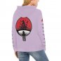 USA Size Women's PURPLE PASTEL Itachi Uchiha Anime All Over Print Hoodie