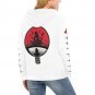 USA Size Women's WHITE Itachi Uchiha Anime All Over Print Hoodie