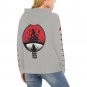 USA Size Women's GRAY Itachi Uchiha Anime All Over Print Hoodie