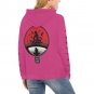 USA Size Women's MAGENTA Itachi Uchiha Anime All Over Print Hoodie