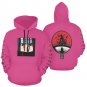 USA Size Women's MAGENTA Itachi Uchiha Anime All Over Print Hoodie