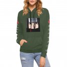 USA Size Women's GREEN ARMY Itachi Uchiha Anime All Over Print Hoodie