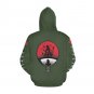 USA Size Women's GREEN ARMY Itachi Uchiha Anime All Over Print Hoodie
