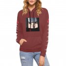 USA Size Women's MAROON Itachi Uchiha Anime All Over Print Hoodie