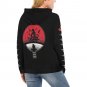 USA Size Women's BLACK Itachi Uchiha Anime All Over Print Hoodie