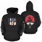 USA Size Women's BLACK Itachi Uchiha Anime All Over Print Hoodie