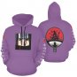 USA Size Women's PURPLE Itachi Uchiha Anime All Over Print Hoodie