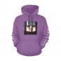 USA Size Women's PURPLE Itachi Uchiha Anime All Over Print Hoodie