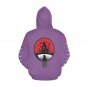 USA Size Women's PURPLE Itachi Uchiha Anime All Over Print Hoodie