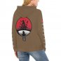 USA Size Women's BROWN Itachi Uchiha Anime All Over Print Hoodie