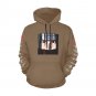 USA Size Women's BROWN Itachi Uchiha Anime All Over Print Hoodie