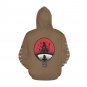USA Size Women's BROWN Itachi Uchiha Anime All Over Print Hoodie