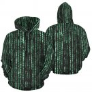 USA Size Matrix Raining Code Men's Full Print Hoodie