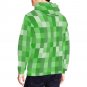 USA Size Green Pixel Squares Game Lover Men's Full Print Hoodie