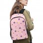 Luna Cat Bunny Star Moon Kawaii Anime Casual School Backpack with Side Mesh Pockets