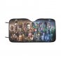 Halloween Horror Movie Characters All Out Car Visor Sun Shade 55" x 29.53"