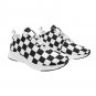 Men's Checkered Black and White Alpha Running Shoes