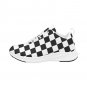 Men's Checkered Black and White Alpha Running Shoes