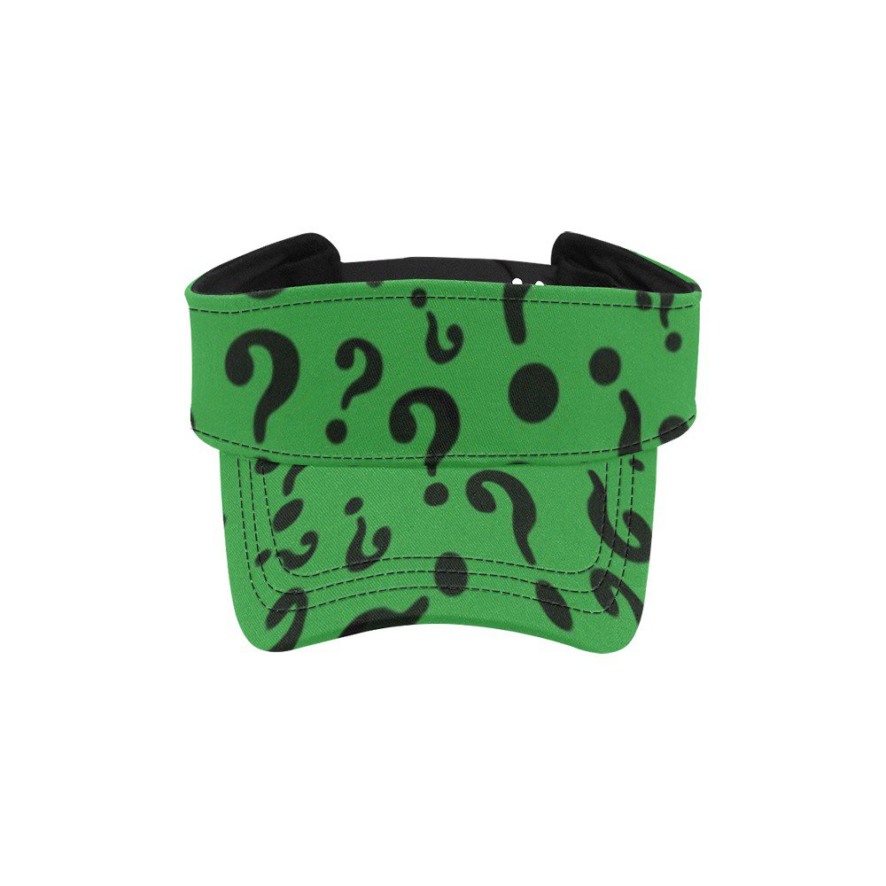 Riddler Green Questions Visor Hat