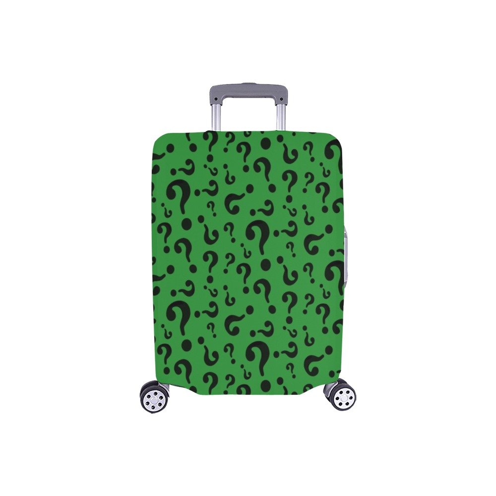 Riddler Green Questions Luggage Cover