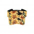 Sunflower Flower Floral Watercolor Visor Hat
