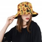 Sunflower Flower Floral Watercolor Unisex Summer Single-Layer Bucket Hat