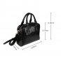 Edward Scissorhands in Black White PU Leather Shoulder Handbag Bag