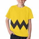 US SIZE Big Kids' Charlie Brown Good Boy Cartoon Full Print T-Shirt Tee