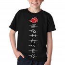 US SIZE Unisex Big Kids' Ninja Anime Full Print T-Shirt Tee